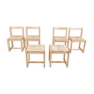 6 chaises de salle à