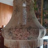 Vintage fringed pagoda lampshade