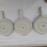 3 PILLIVUYT porcelain snail plates