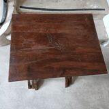 Pyrographed nesting tables