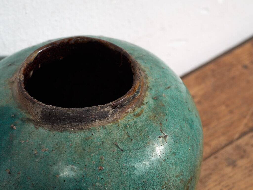 Ancient emerald green vase (c.1820) #13