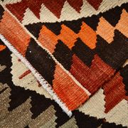 Tapis Kilim Vintage – Motifs Géométriques Tribaux, Tissé Main, 172x346 Cm