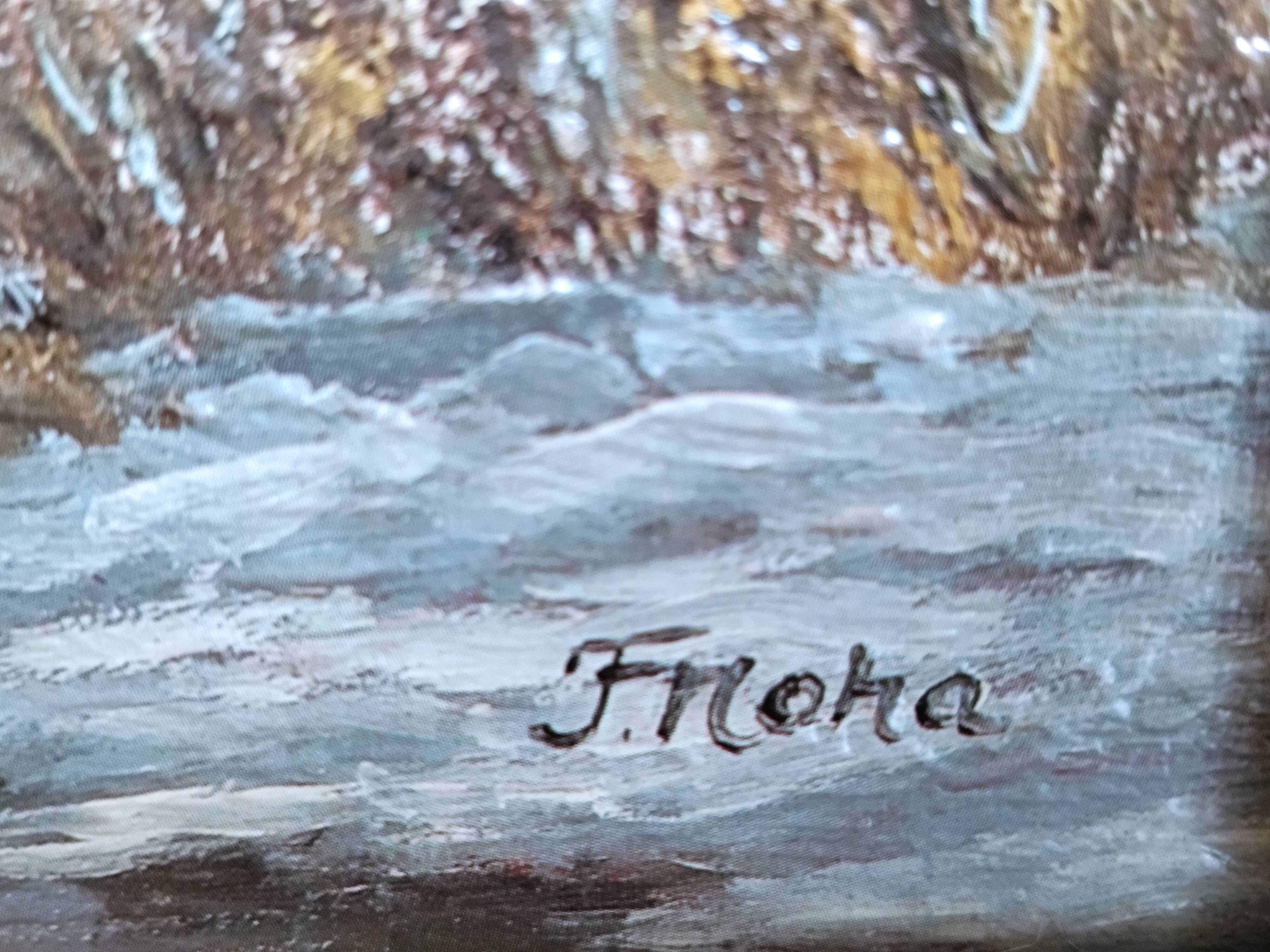 Oil on canvas painting signed F. NOHA