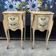 Paire de chevets style Louis XV bois peint