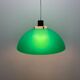 Suspension champignon verte par Uno & Östen Kristiansson pour LUXUS, Suède 1960