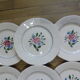 Set of 6 flat plates Digoin Sarreguemines