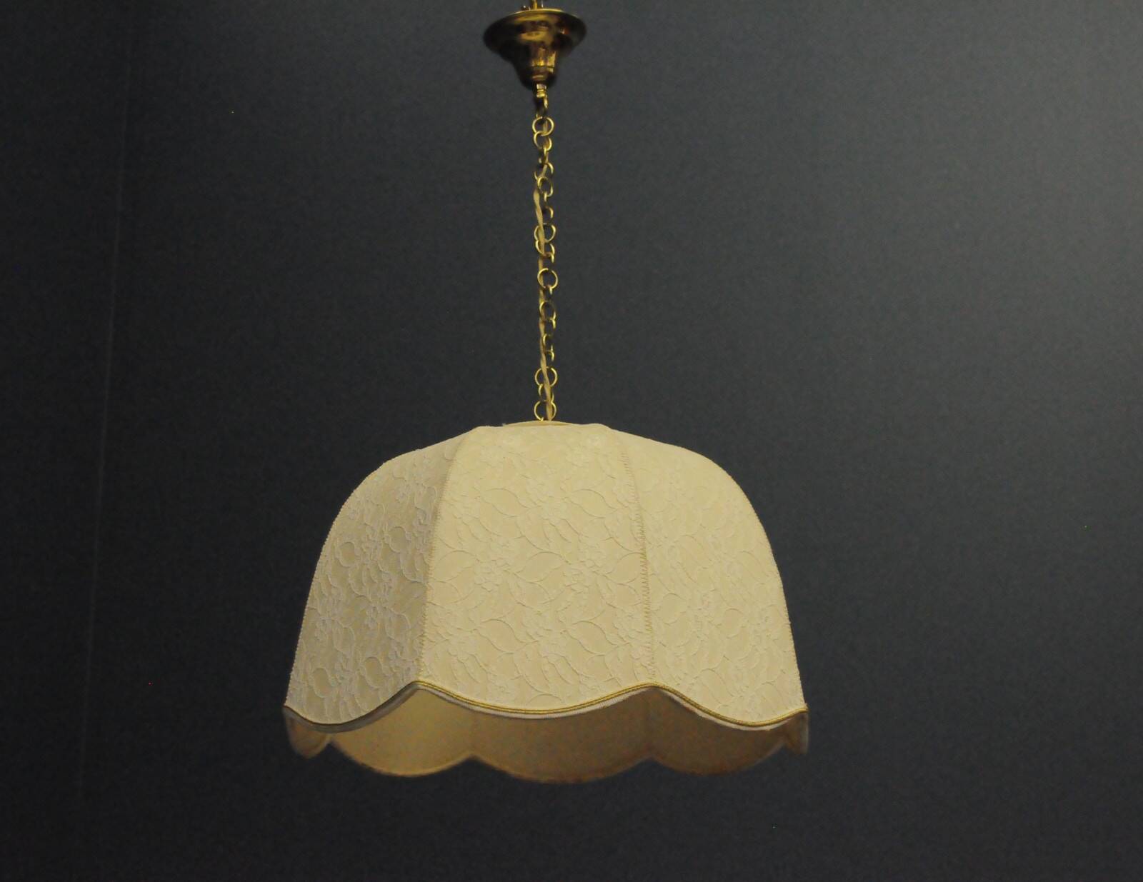 Plafonnier en dentelle, Allemagne 1970