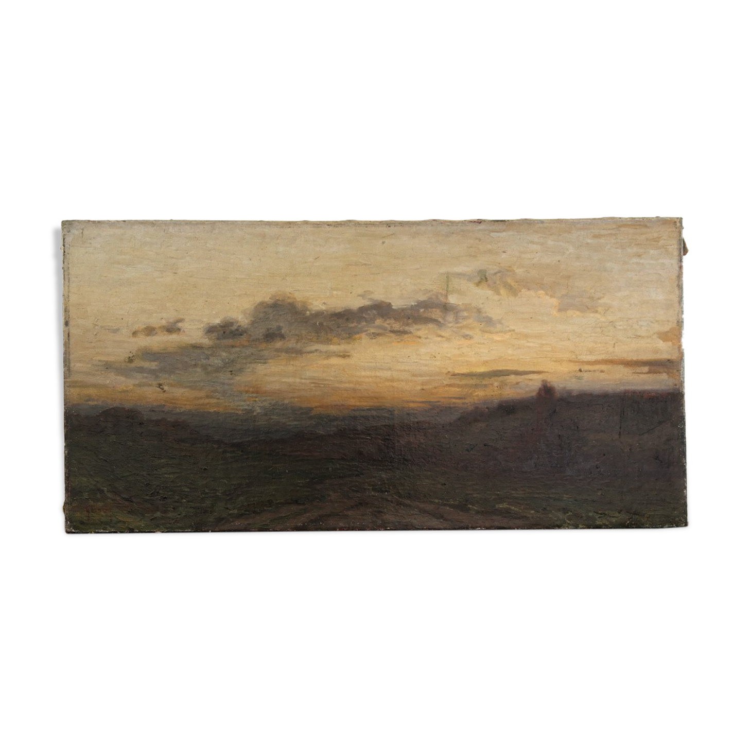 Oil on canvas, landscape, Gaston Bouy