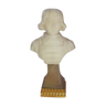 Art nouveau bust child in white marble