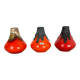 Set of 3 Original 1970 Ceramic Studio Pottery Vase by Roth Ceramics, Germany