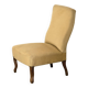 Pale yellow Napoleon III armchair