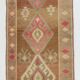 Brown Pink Classic Persian Runner Rug, 83x308Cm
