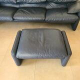 Cassina Maralunga leather sofa design Vico Magistretti