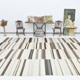 Tapis de salon 9x12, doux, beige et marron, turc, 267x369 cm, SK 33650
