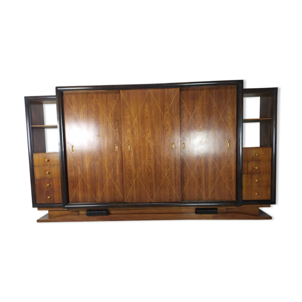 Armoire bibliothèque art déco