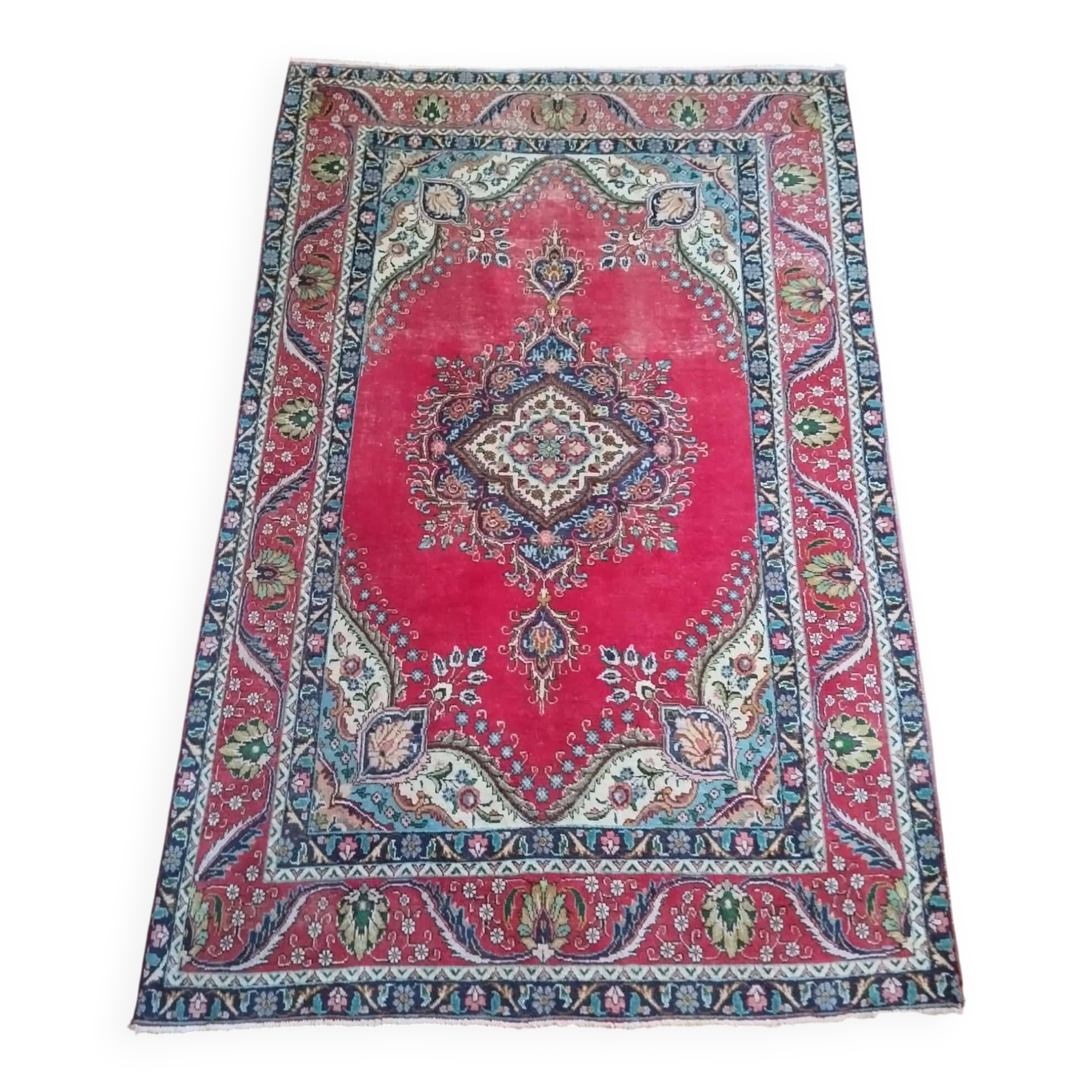 Handmade Persian Tabriz carpet 318x207cm