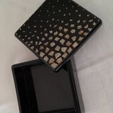 Black lacquered square box