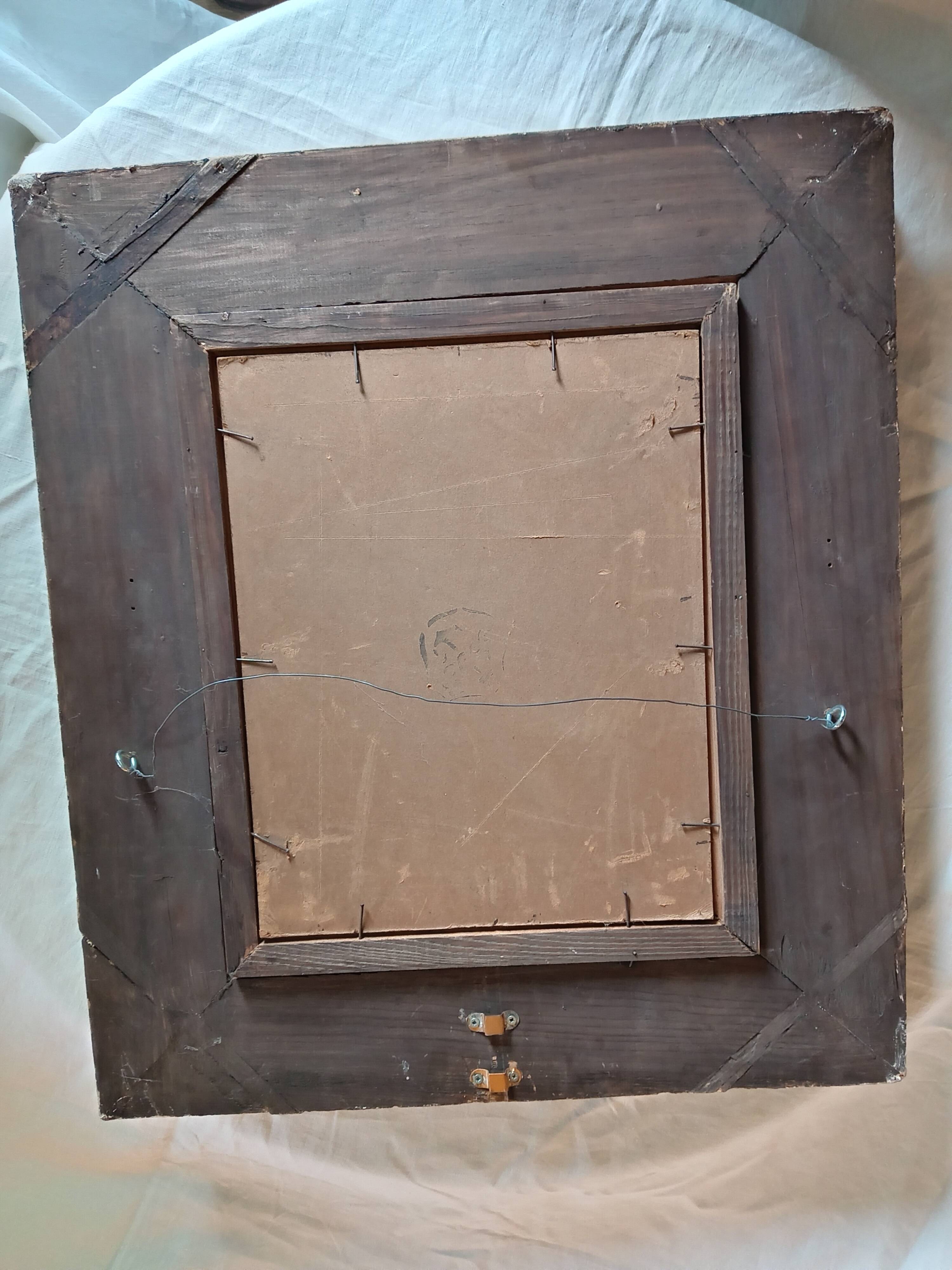 Oil on panel, Impressionist style landscape, 1936