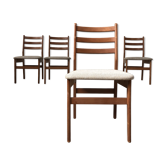 Vtg Set Of 4 Mid Century Dining Chairs Scandinavian 60s 70s Retro Danish Retro