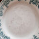 3 flat plates in faience of Saint Amand and Hamage, Terre de fer, model Argenton, color