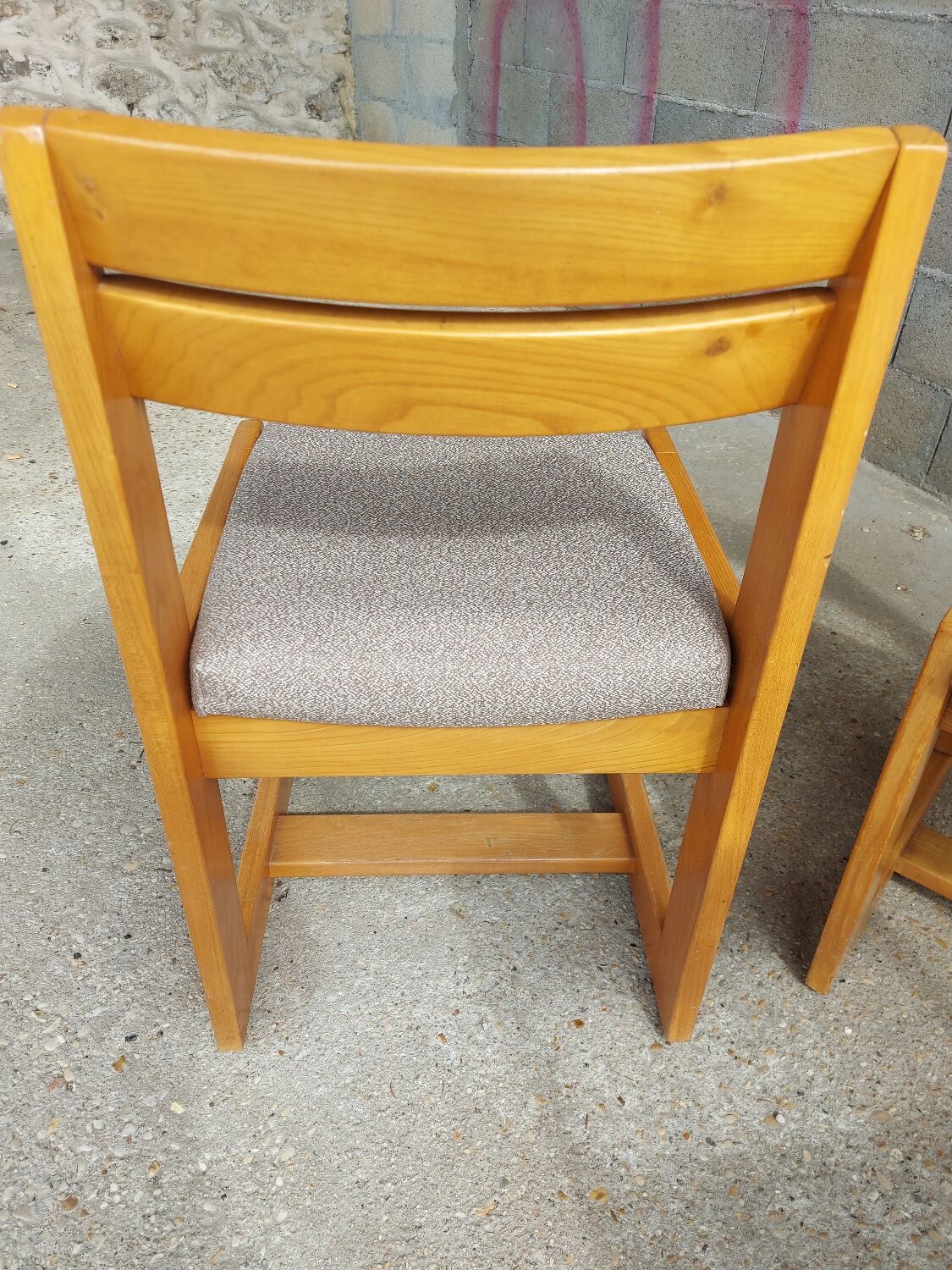 Set 4 chairs, scandinavian shape, year 1983