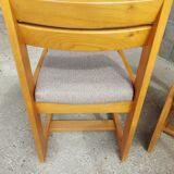 Ensemble 4 chaises, forme scandinave, année 1983