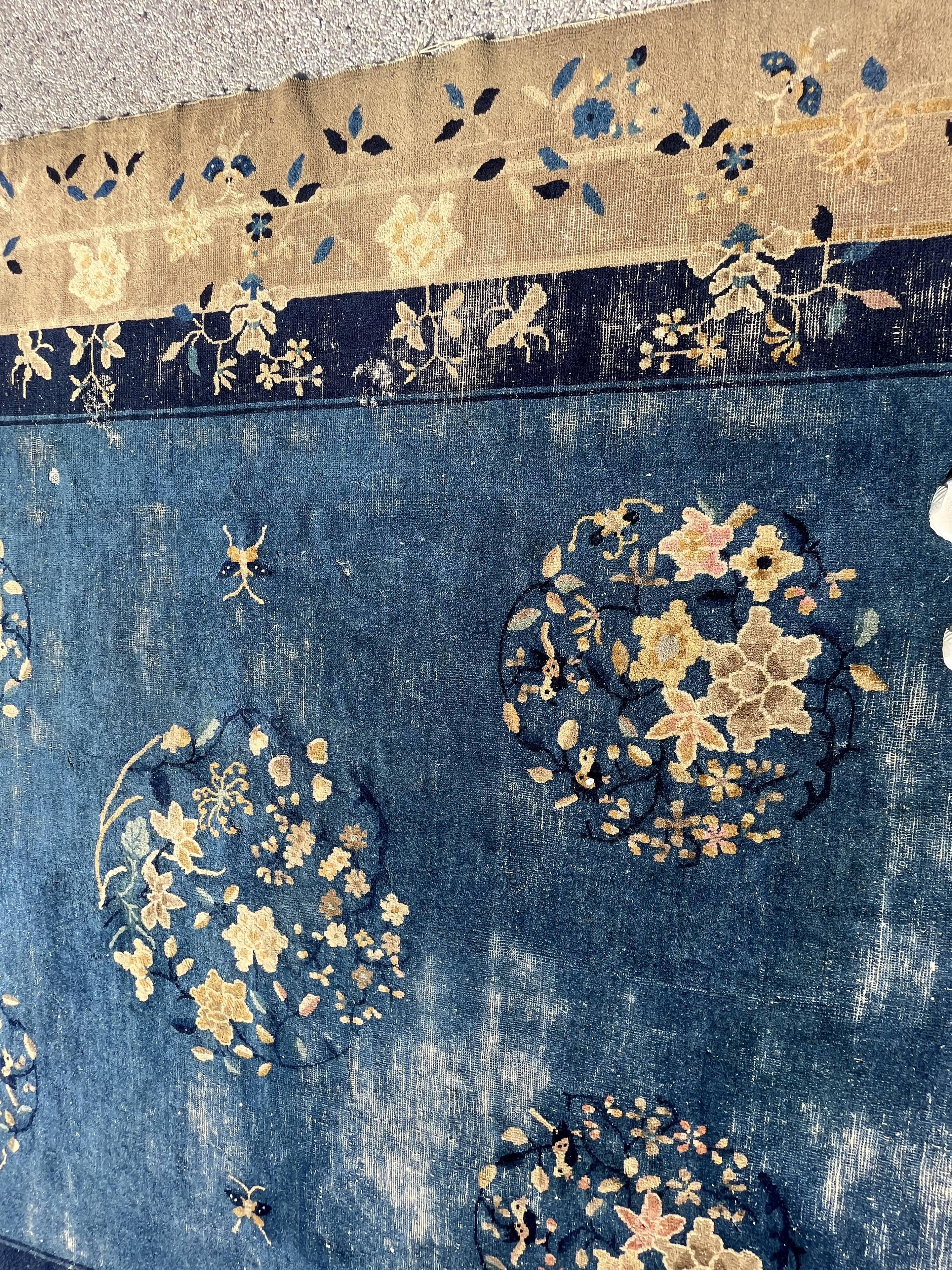 Chinese Art Deco rug from Beijing circa 1900