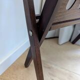 Vintage wooden magazine rack with Scandinavian design