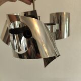 Space age chrome design chandelier suspension