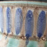Ceramic pot signed verdenet, vallauris 1970