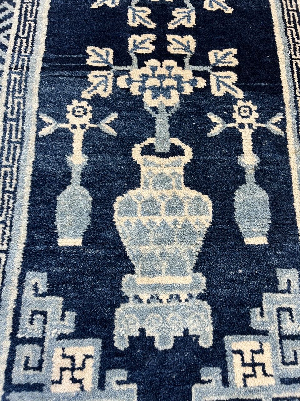 Tapis chinois antique fait main