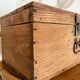 Antique solid pine chest - 41 x 25 x 20