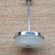 Czechoslovakian frosted glass pendant light