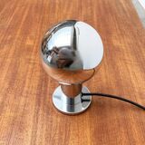 Vintage German table lamp in chrome and glass by Motoko Ishii for Staff.
