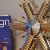 Ceiling lamp, wall lamp, chandelier sun, star, Italy vintage 1960