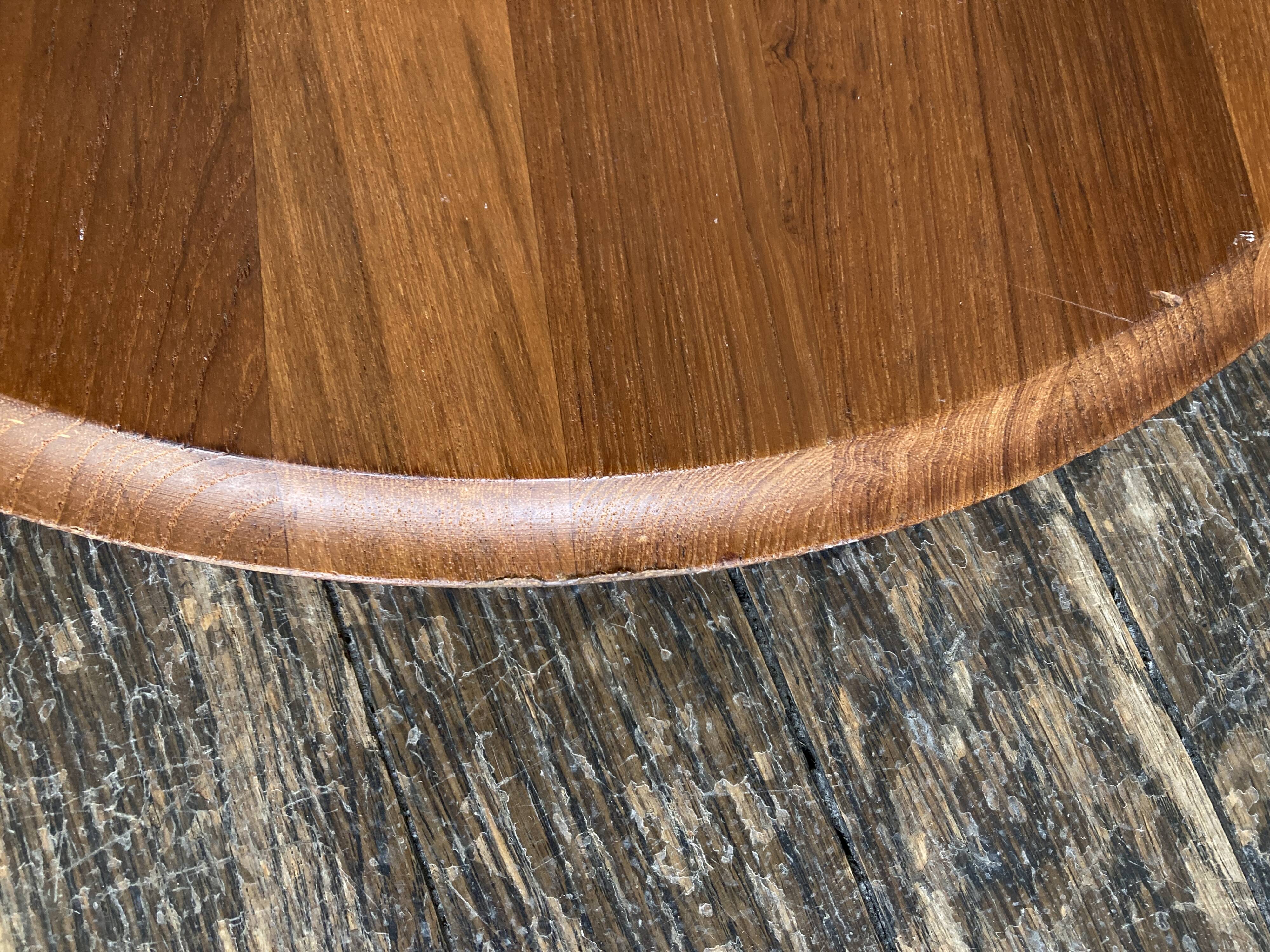 Scandinavian rotating plateau XXXL in teak Dismeg Denmark 1960