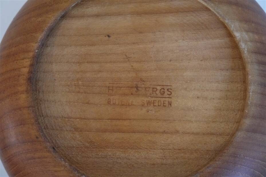 Vide poche en teck de karl Holmberg 1960