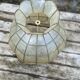 Lampshade for mother-of-pearl and vintage brass suspension