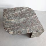 Italian Marble Eye Shaped Coffee Table 1970s