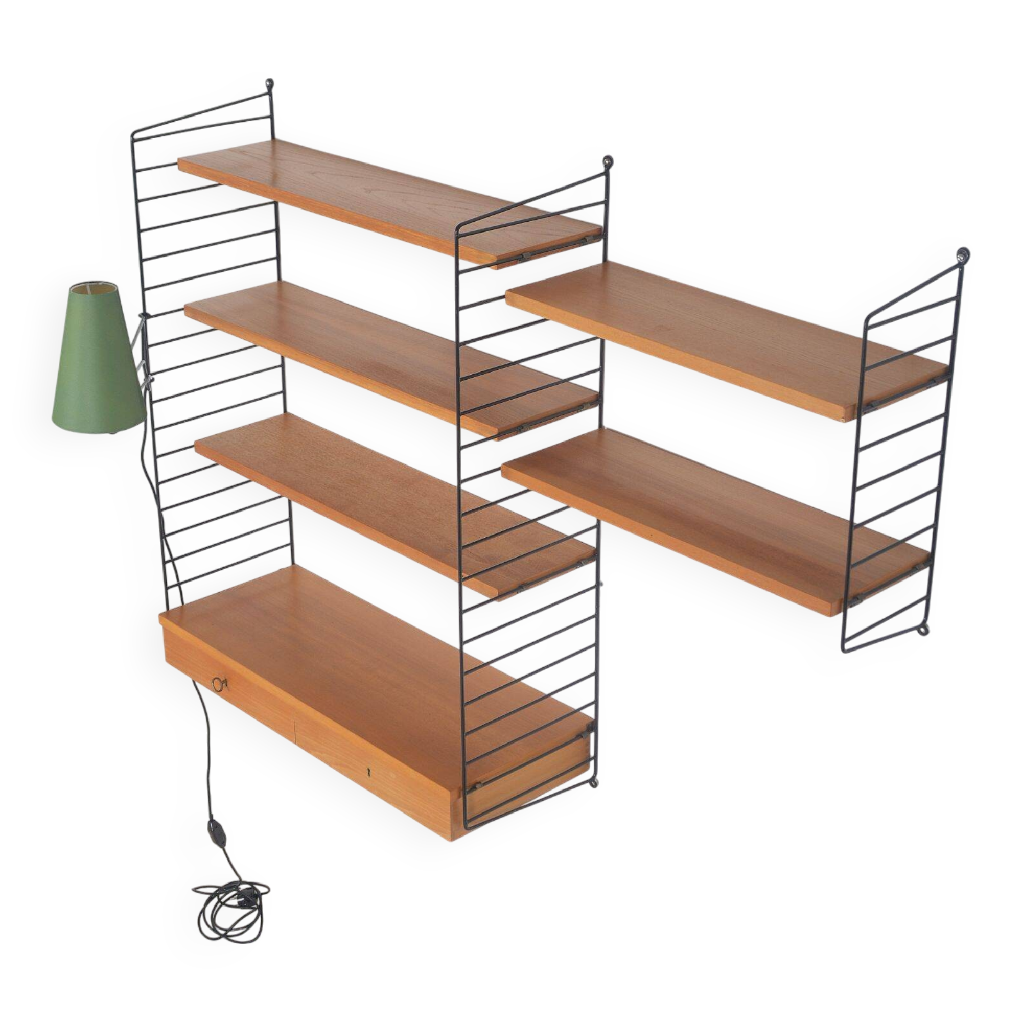 Swedish wall unit designed by Kasja & Nils Nisse Strinning, 1950s