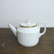 Mehun porcelain white teapot and porcelain gold