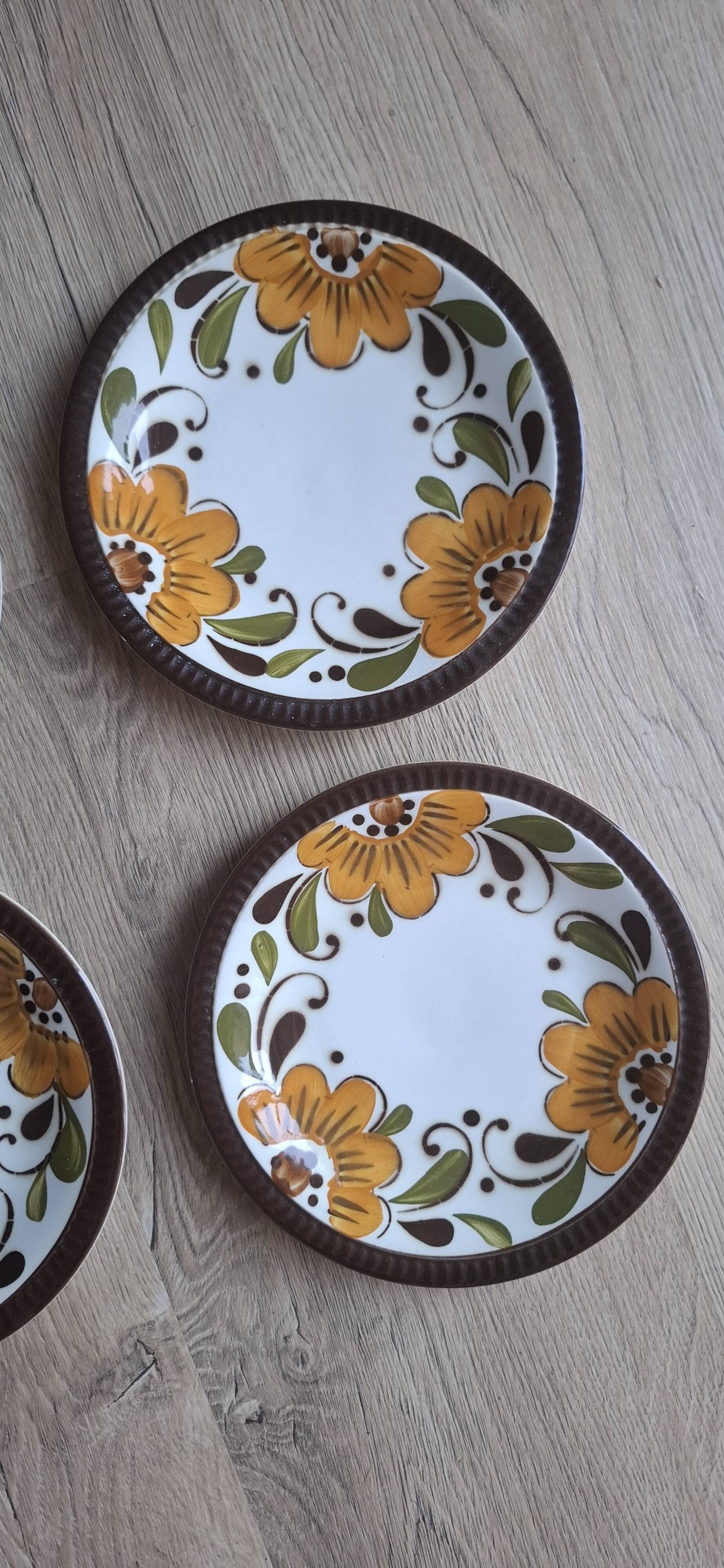 Set of 6 Paradisio dessert plates Boch 1966