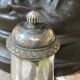 Silver-plated metal pepper mill by Christofle - early 20th century