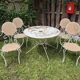 Wrought iron garden furniture