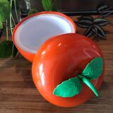 Vintage orange apple ice bucket