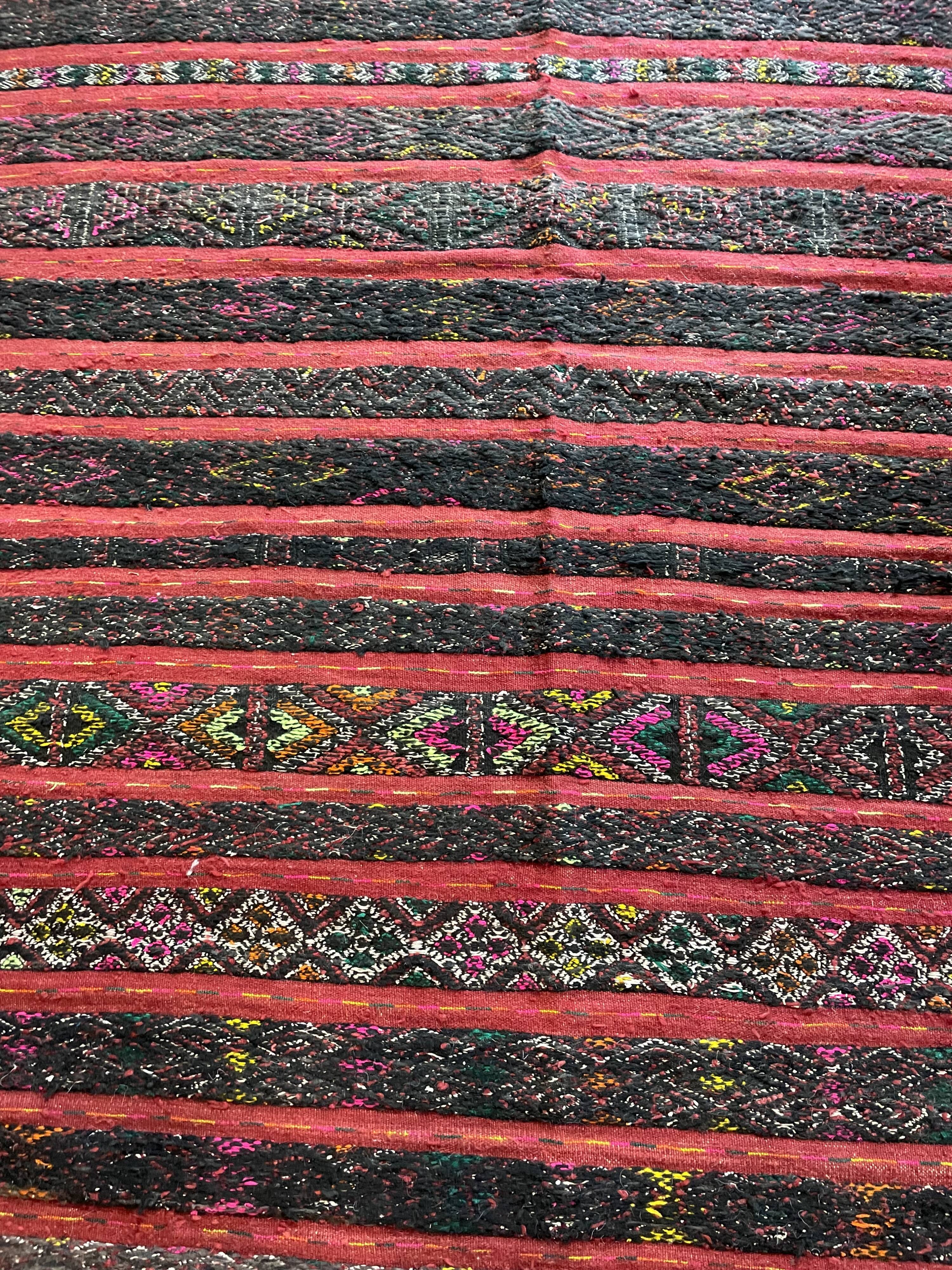 Berber carpet kilim traditional patterns, 230x170cm