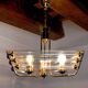 Tubular Venini chandelier, Murano glass, 1970, Italy