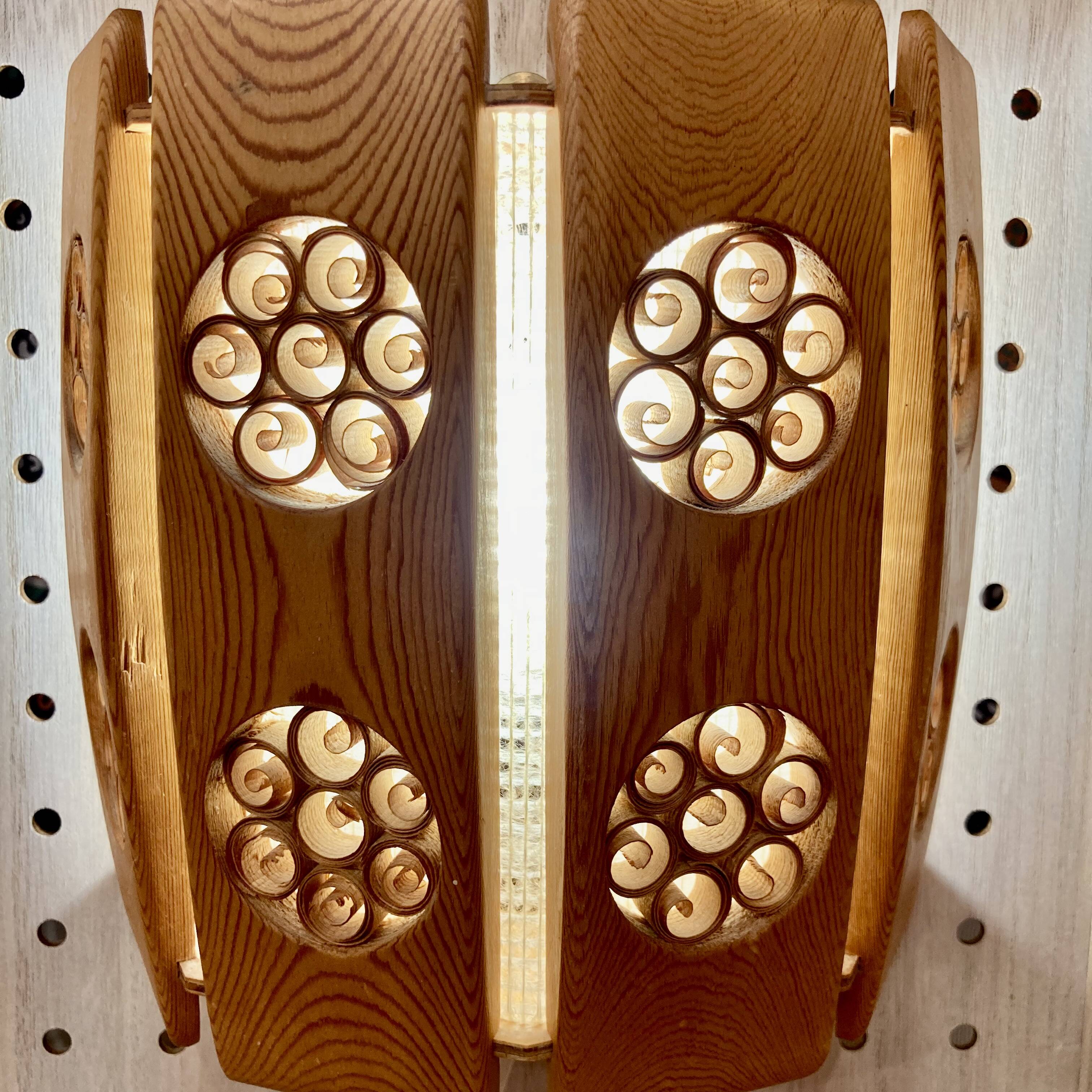 A pair of large scandinavian design wall lights from the 1950s.