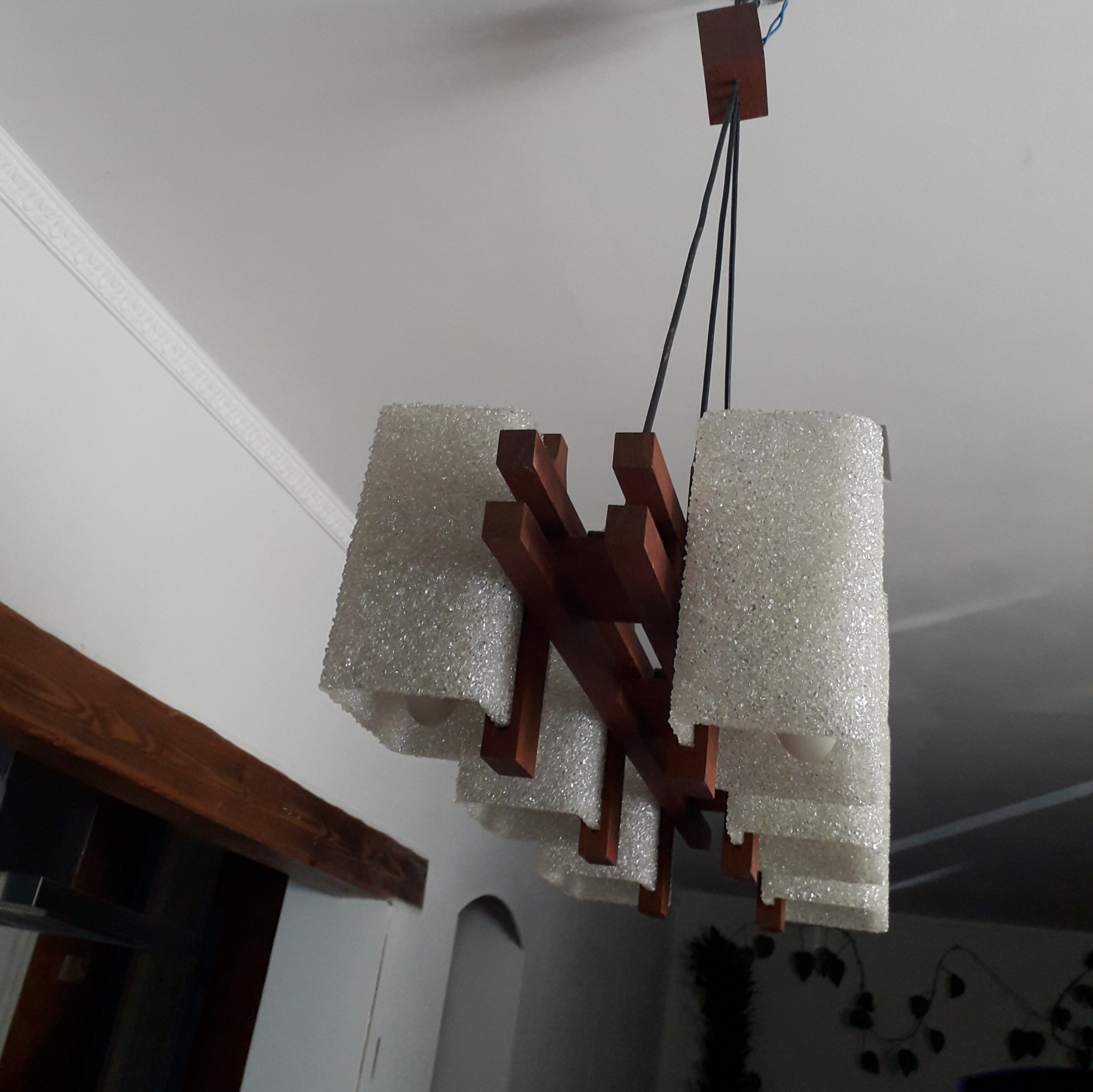 Scandinavian teak and perspex 60's