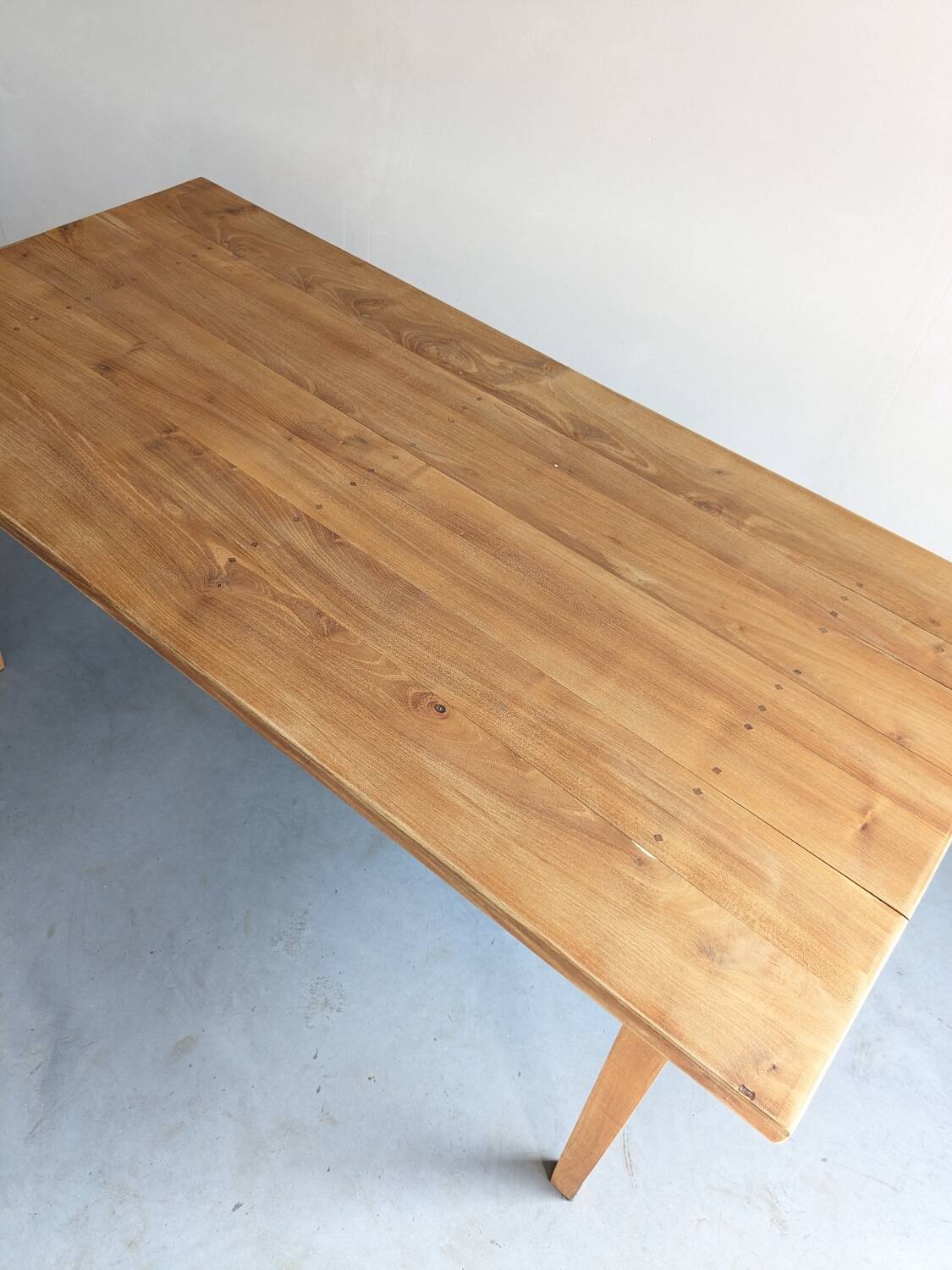 Cherry wood farmhouse table